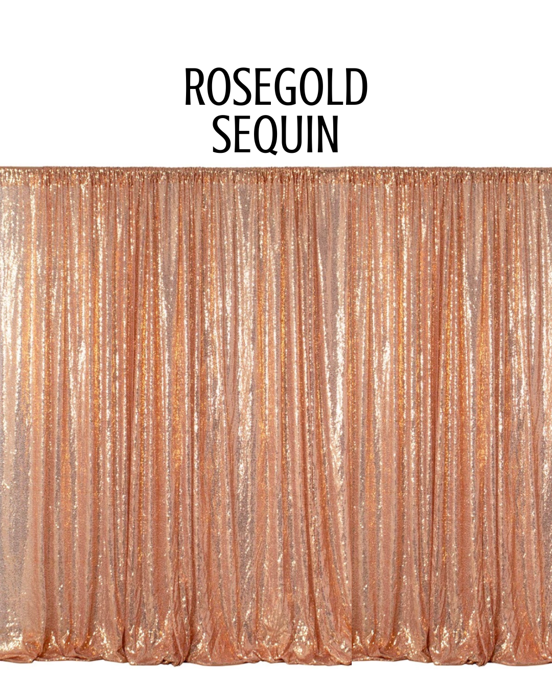 Rose Gold Sequin Backdrop