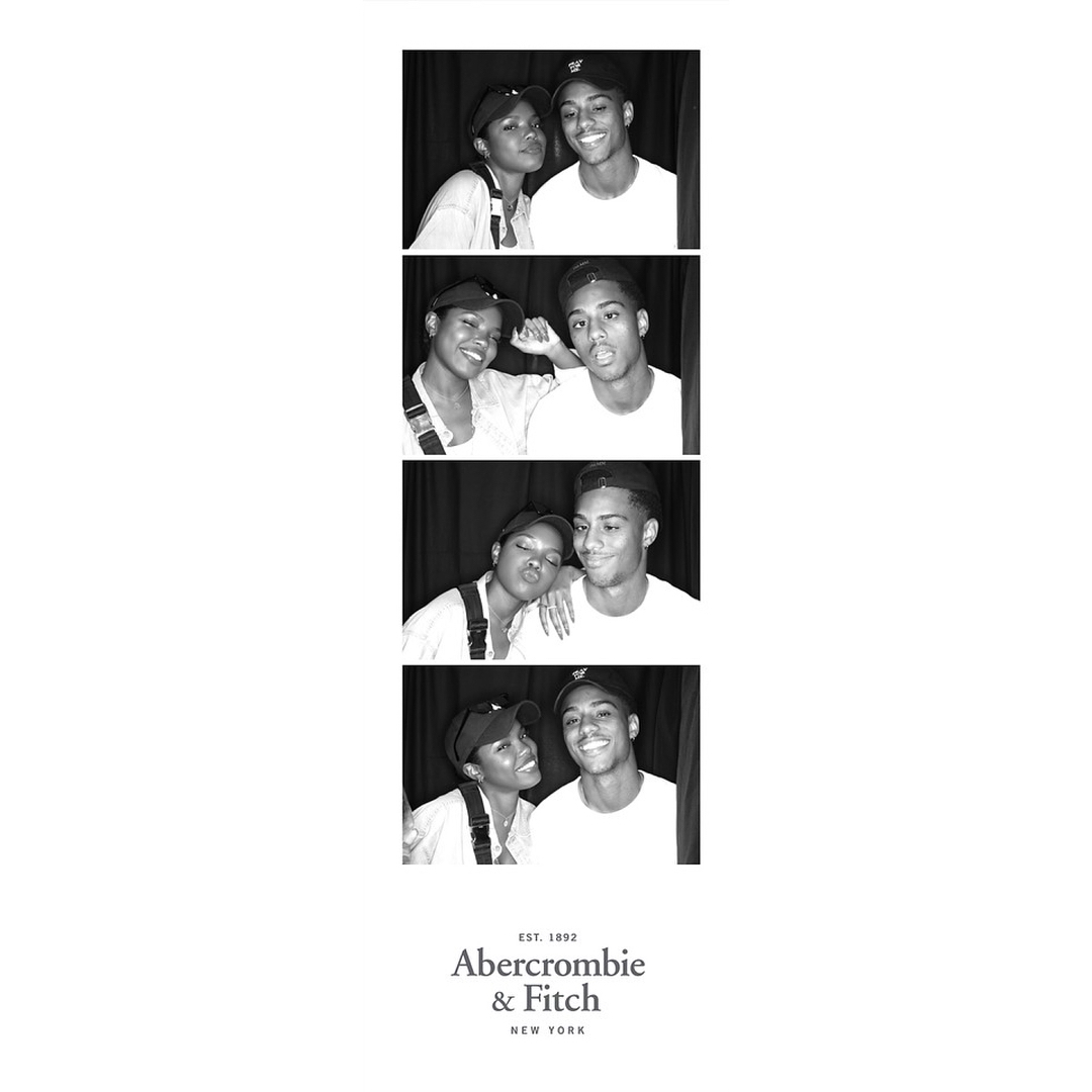 Behind the scenes photo booth setup