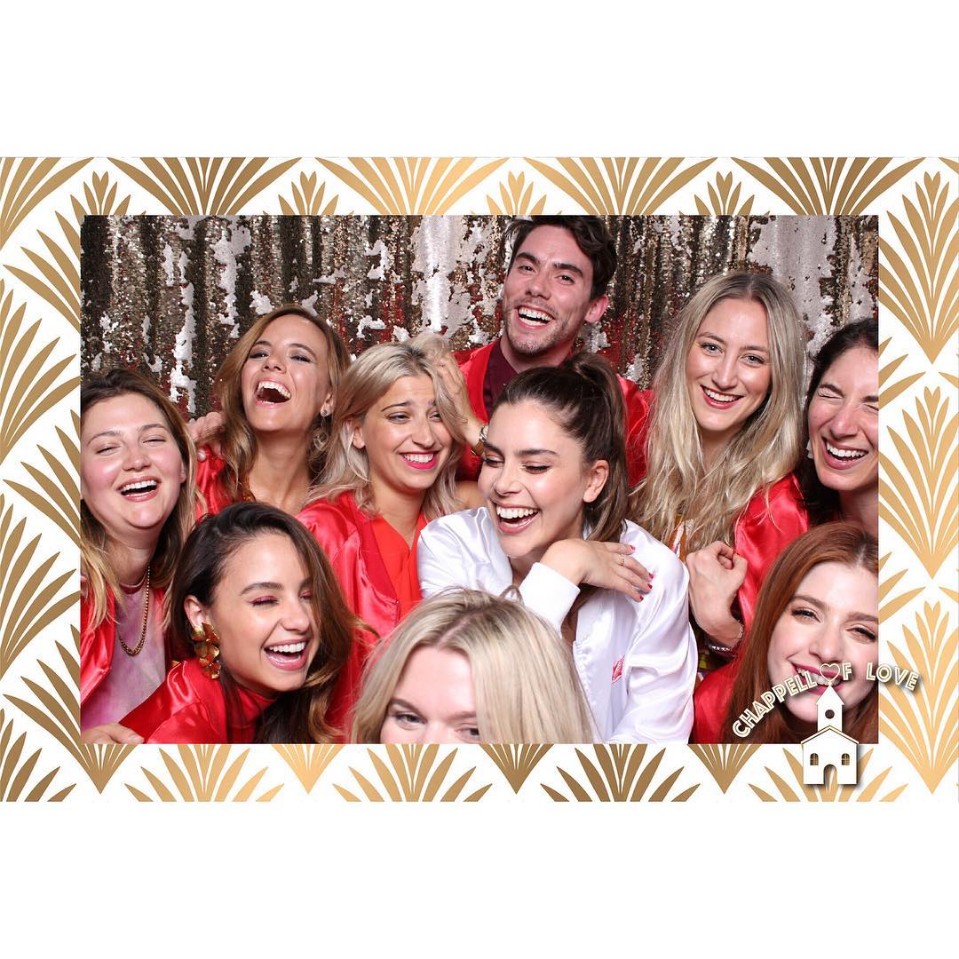 Behind the scenes photo booth setup