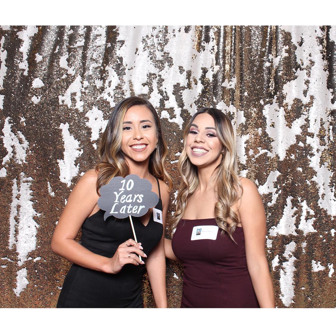 Photo booth in action at Ontario event