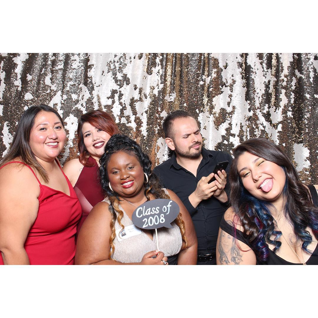 Behind the scenes photo booth setup