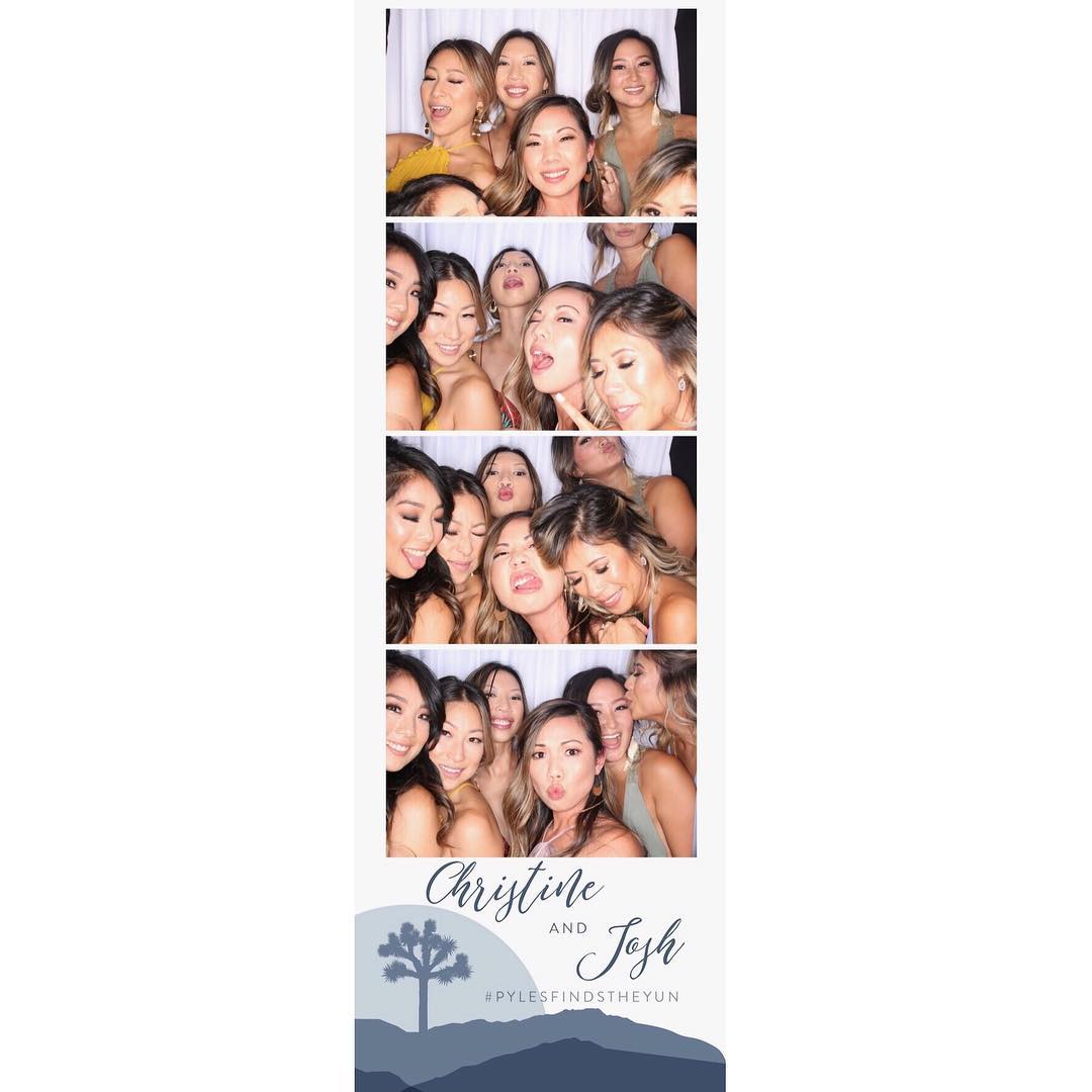 Behind the scenes photo booth setup