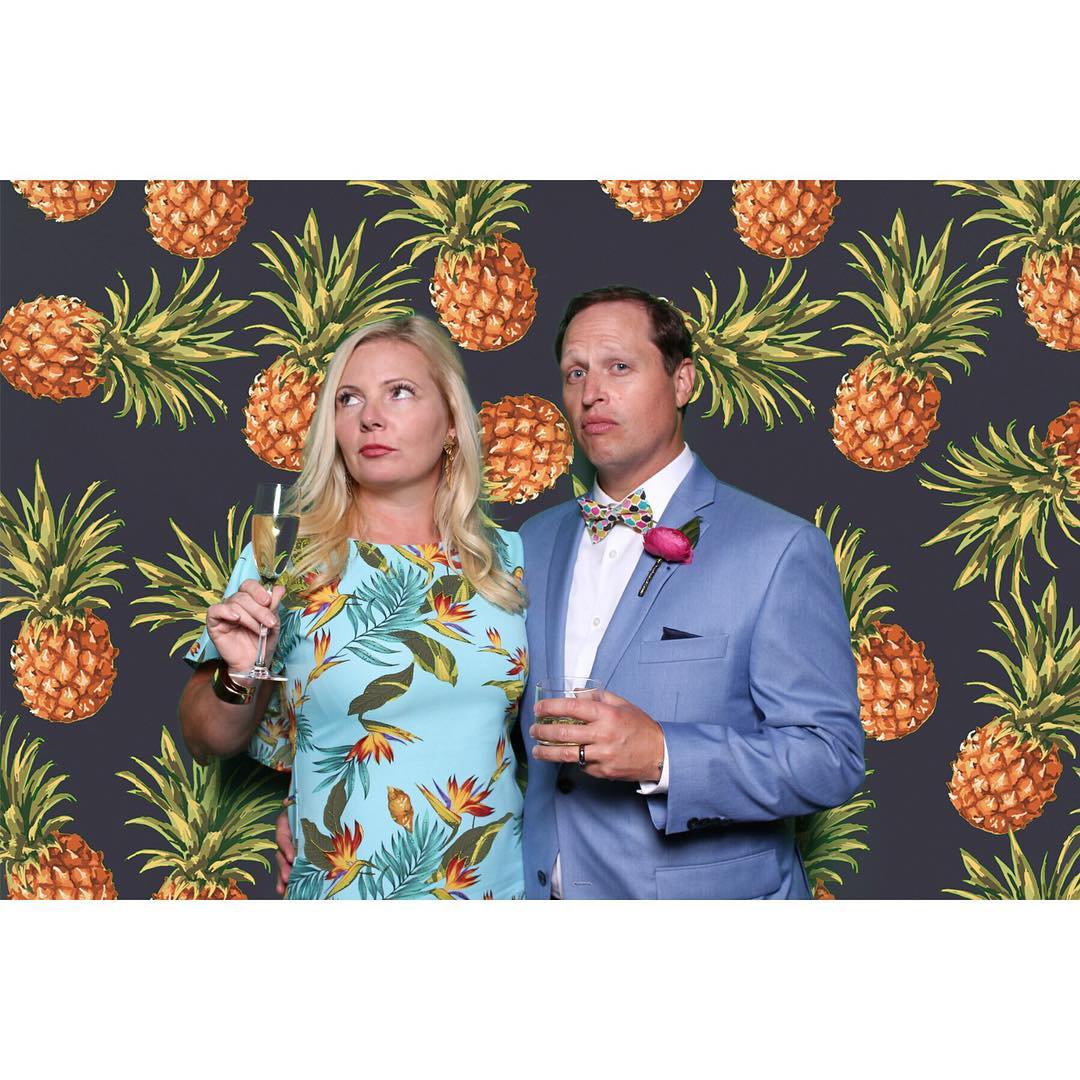 Behind the scenes photo booth setup