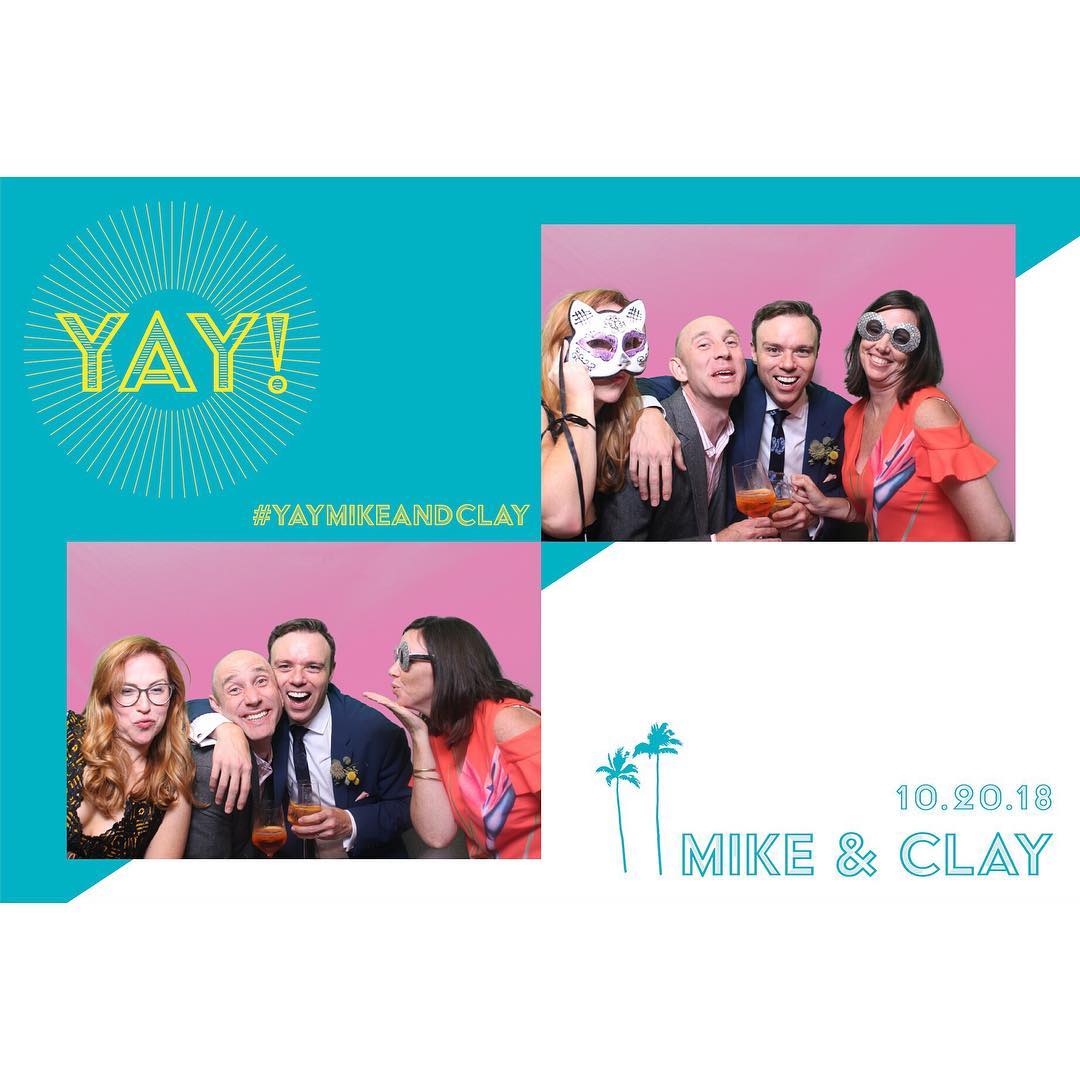 Photo booth in action at Ontario event