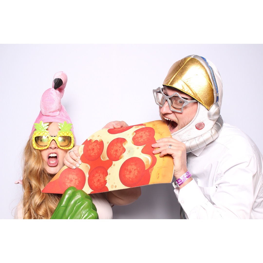 Photo booth in action at Ontario event