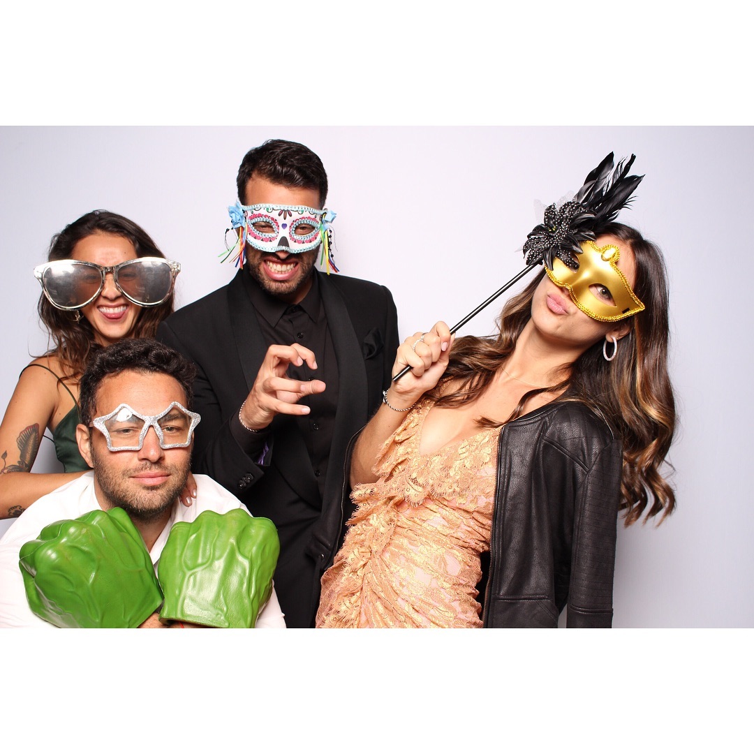 Behind the scenes photo booth setup