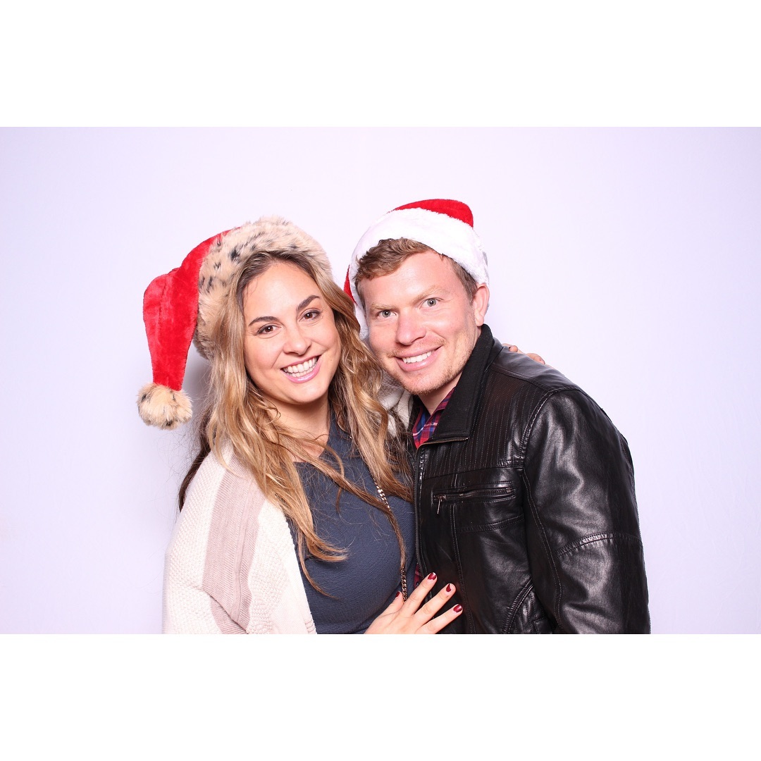 Behind the scenes photo booth setup