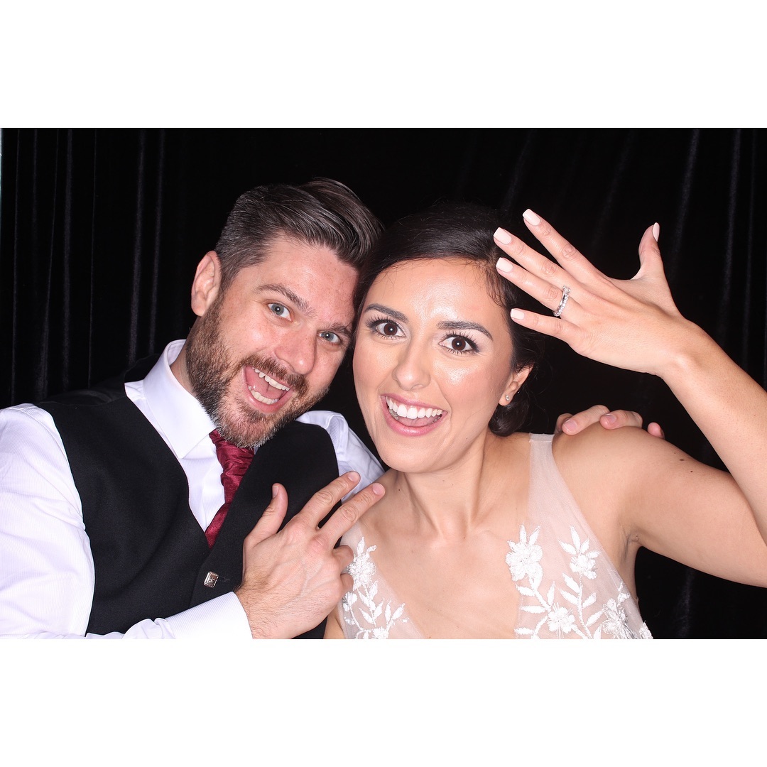 Behind the scenes photo booth setup