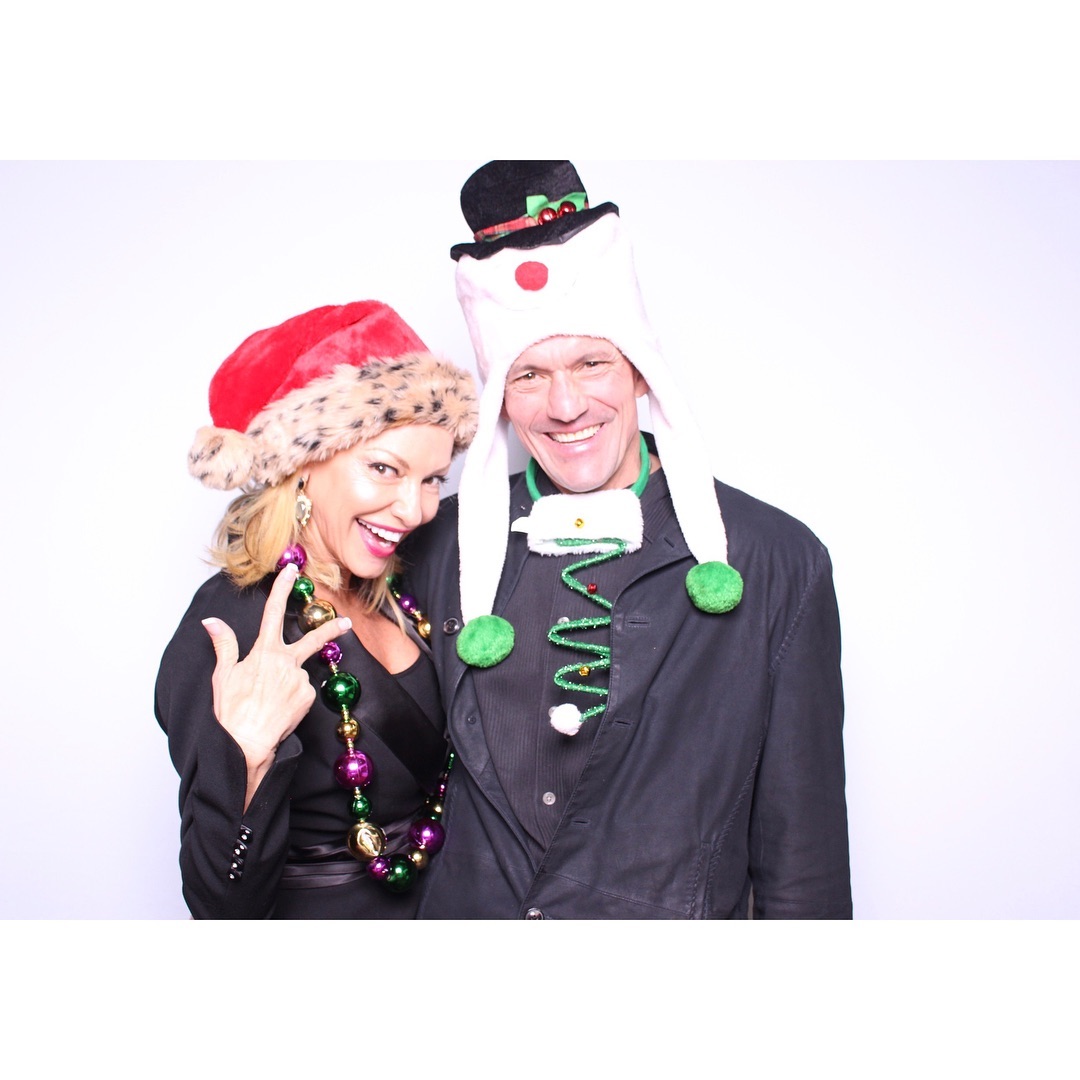 Behind the scenes photo booth setup