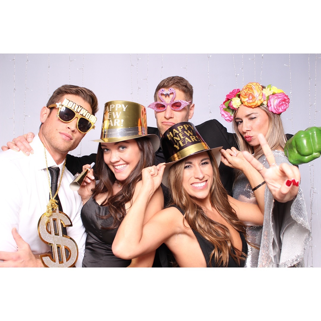 Behind the scenes photo booth setup