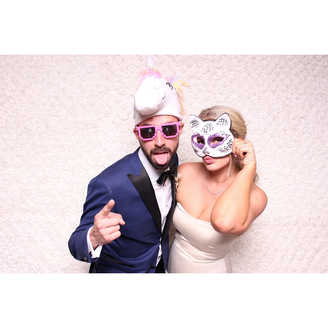 Behind the scenes photo booth setup