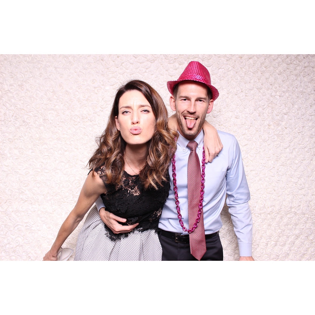 Behind the scenes photo booth setup