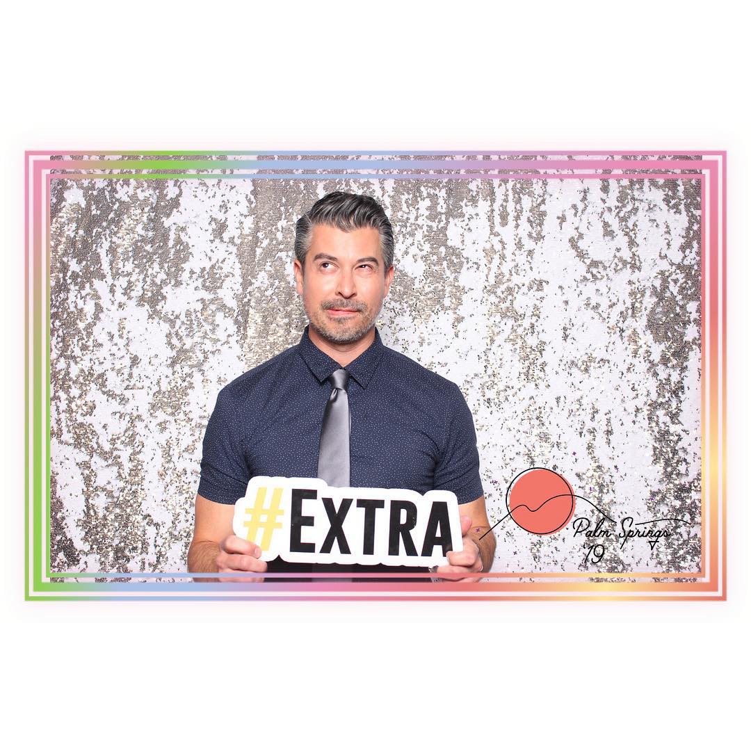 Photo booth in action at Ontario event