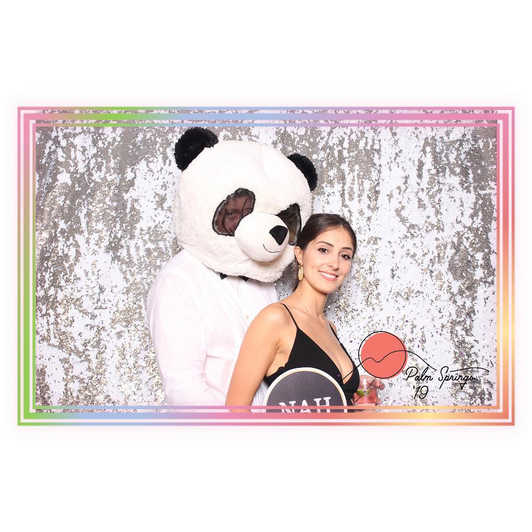 Photo booth in action at Ontario event