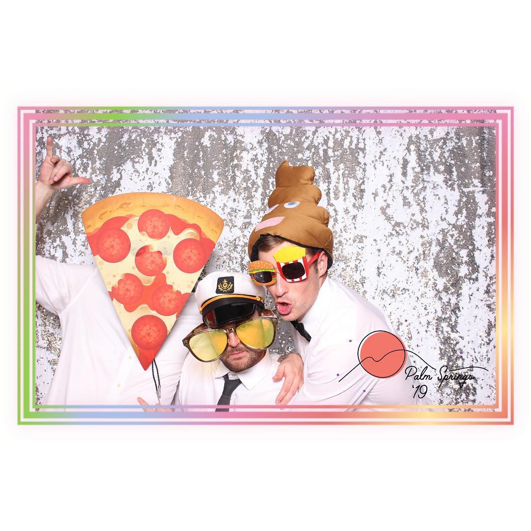 Behind the scenes photo booth setup