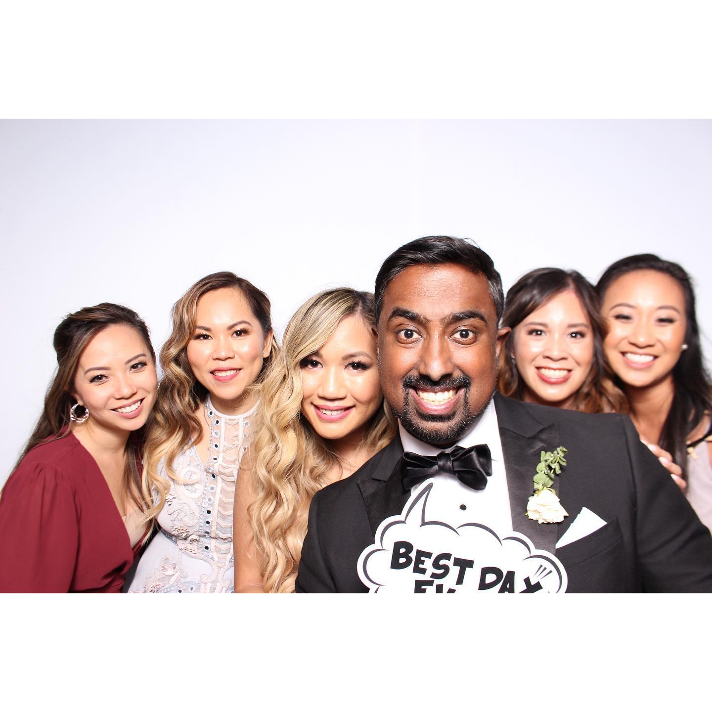 Behind the scenes photo booth setup