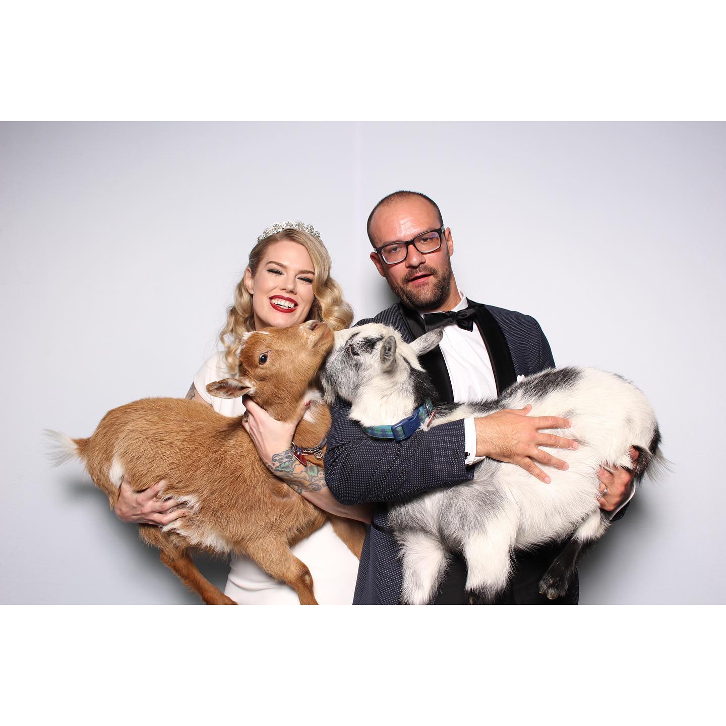 Behind the scenes photo booth setup